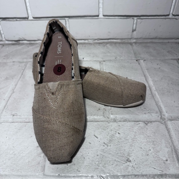 New Tom’s Women’s Alpargata Natural Undyed Heritage Canvas Slip Ons Size 8 - Picture 2 of 11